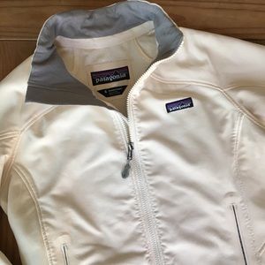 Patagonia Full Zip White Soft Shell Jacket